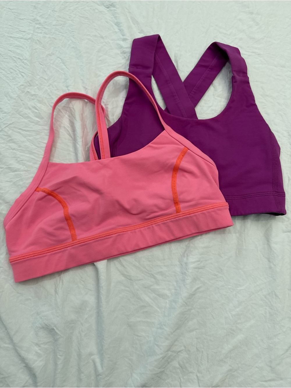 lululemon athletica Pink & Purple Dual Sports Bra Set